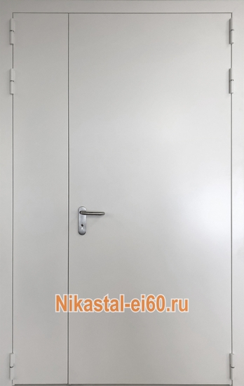 Полуторная глухая противопожарная дверь ДПМ ei-60
